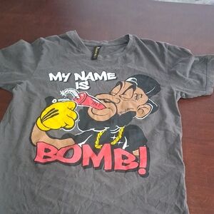 Gray Graphic  T-Shirt